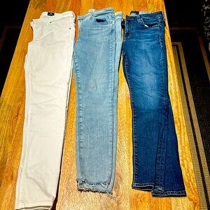 3 pairs of AG jeans